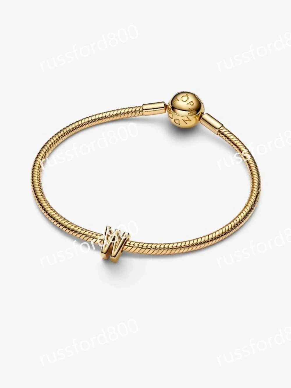 Pandora Letter W Alphabet Charm